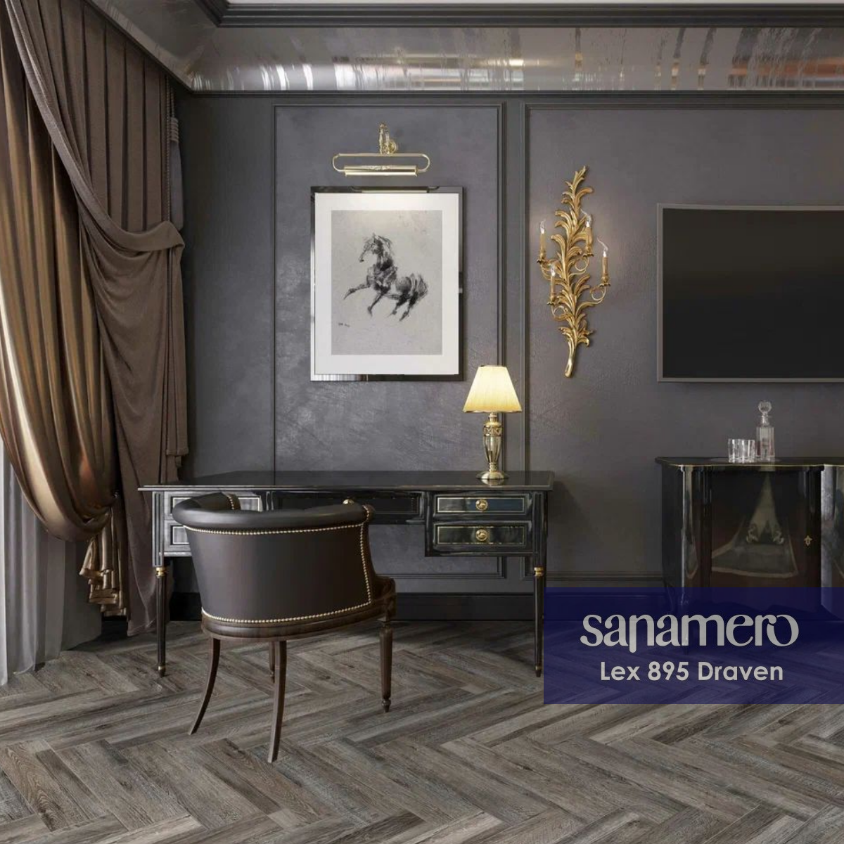 Изображение товара SPC плитка Sanamero Lex Draven 33 класс толщина 4.50 мм 1.31 м², цена за упаковку