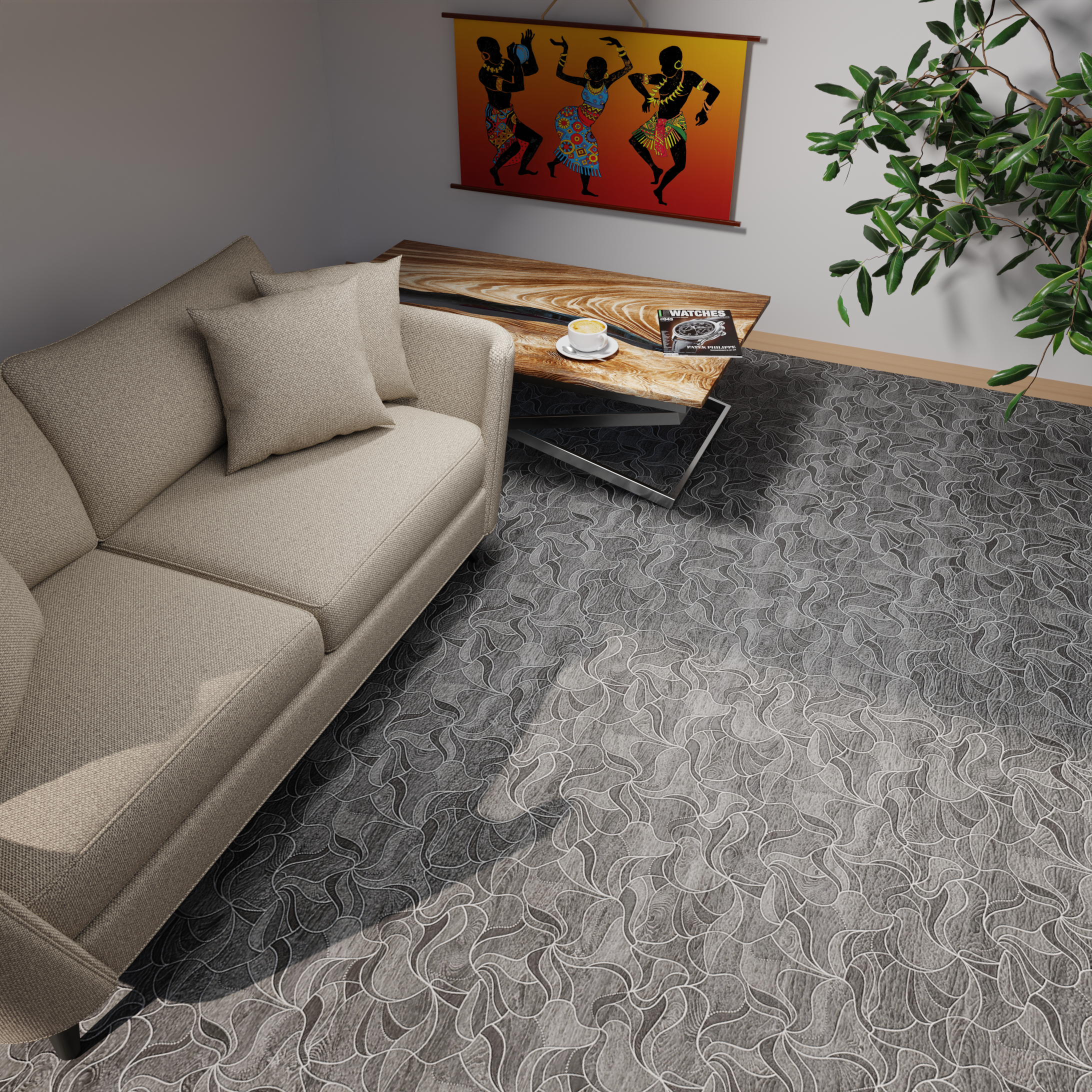 Изображение товара Линолеум бытовой Комитекс Версаль 31 класс 172 1.5x5 м 7.5 м²