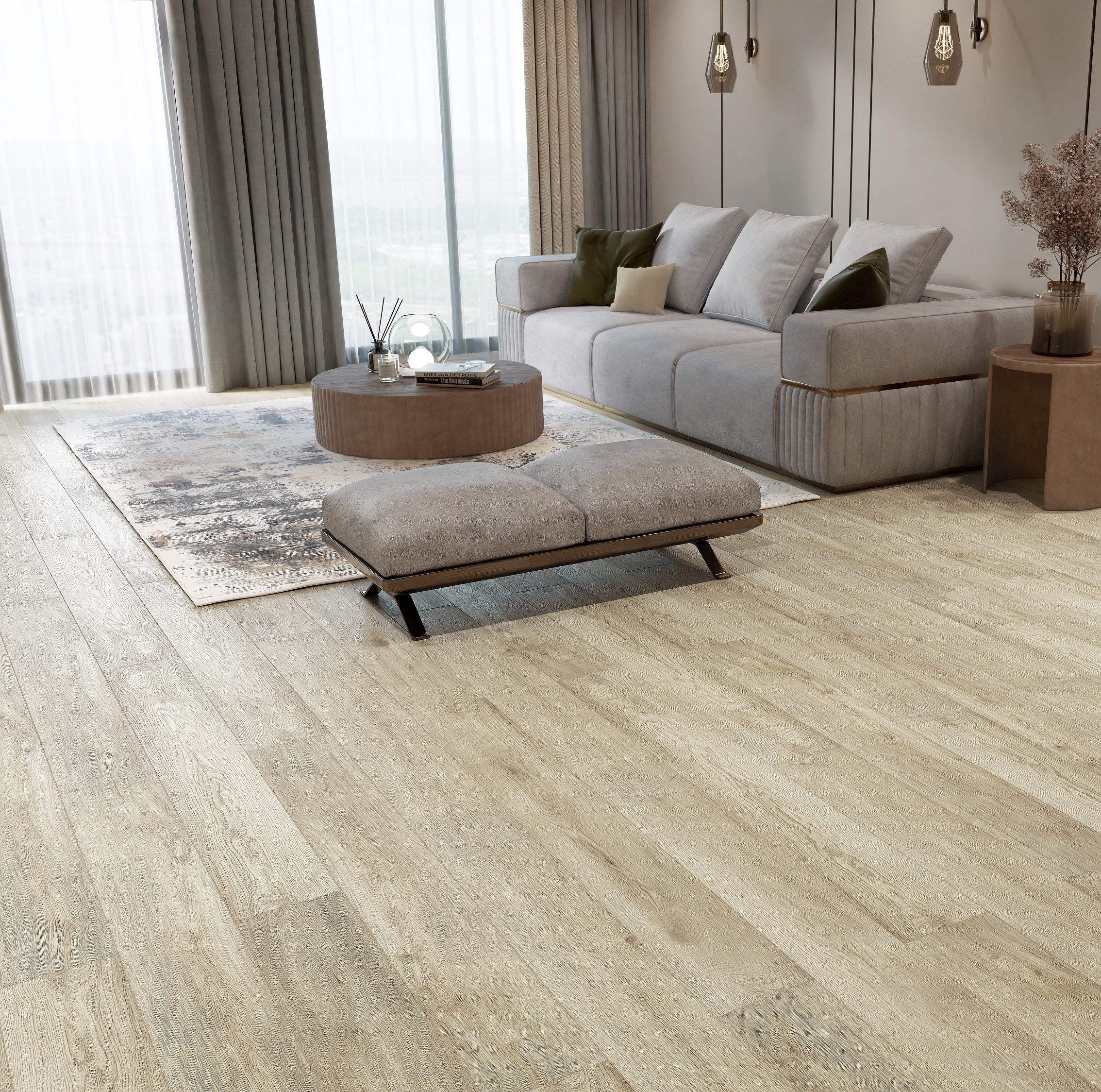 Изображение товара Ламинат Derby Style Дуб Селена 33 класс толщина 8 мм с фаской 2.098 м², цена за упаковку