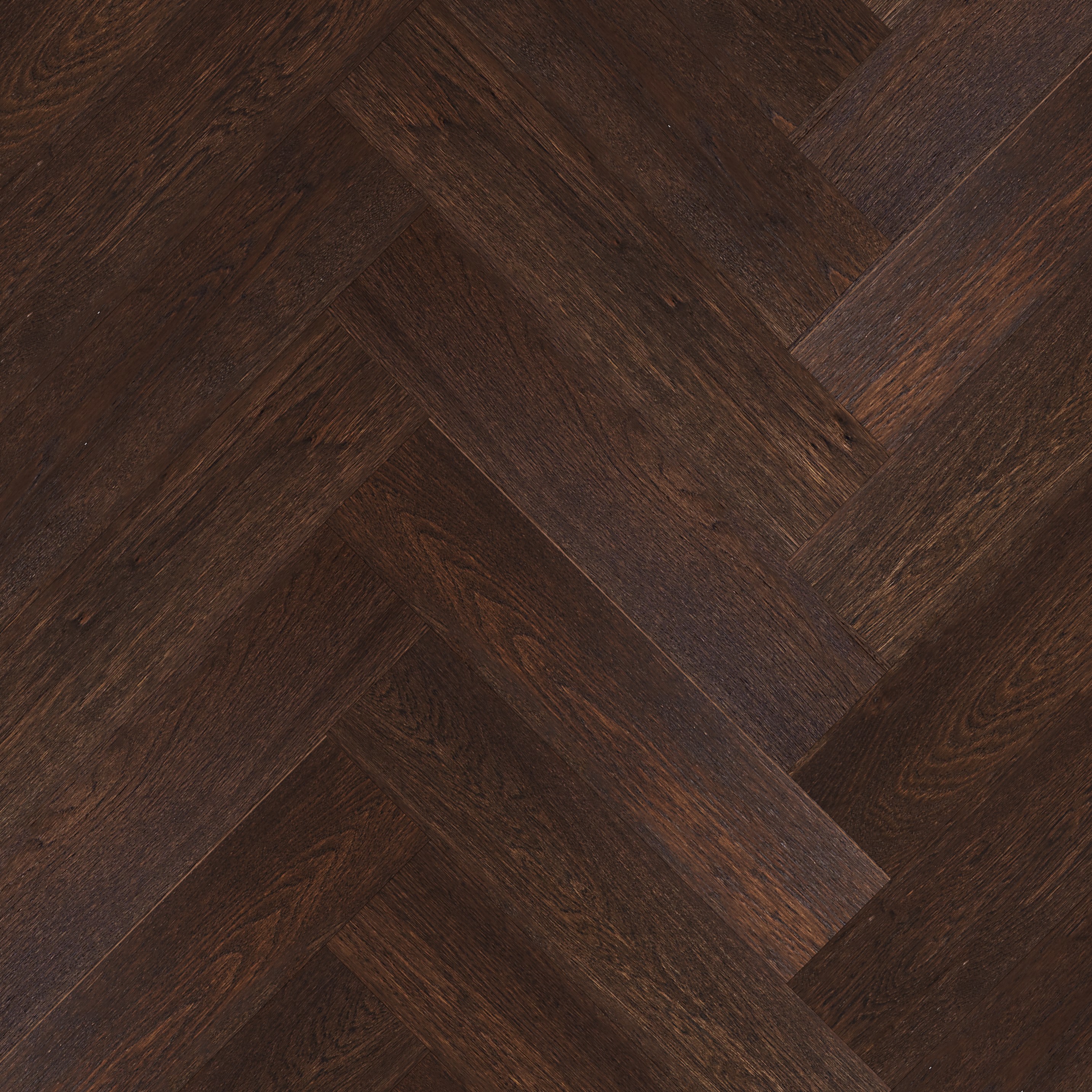 Изображение товара Паркетная доска Alloro Елка Английская Дуб Натур Шоколадный лак 13 мм 0.98 м²