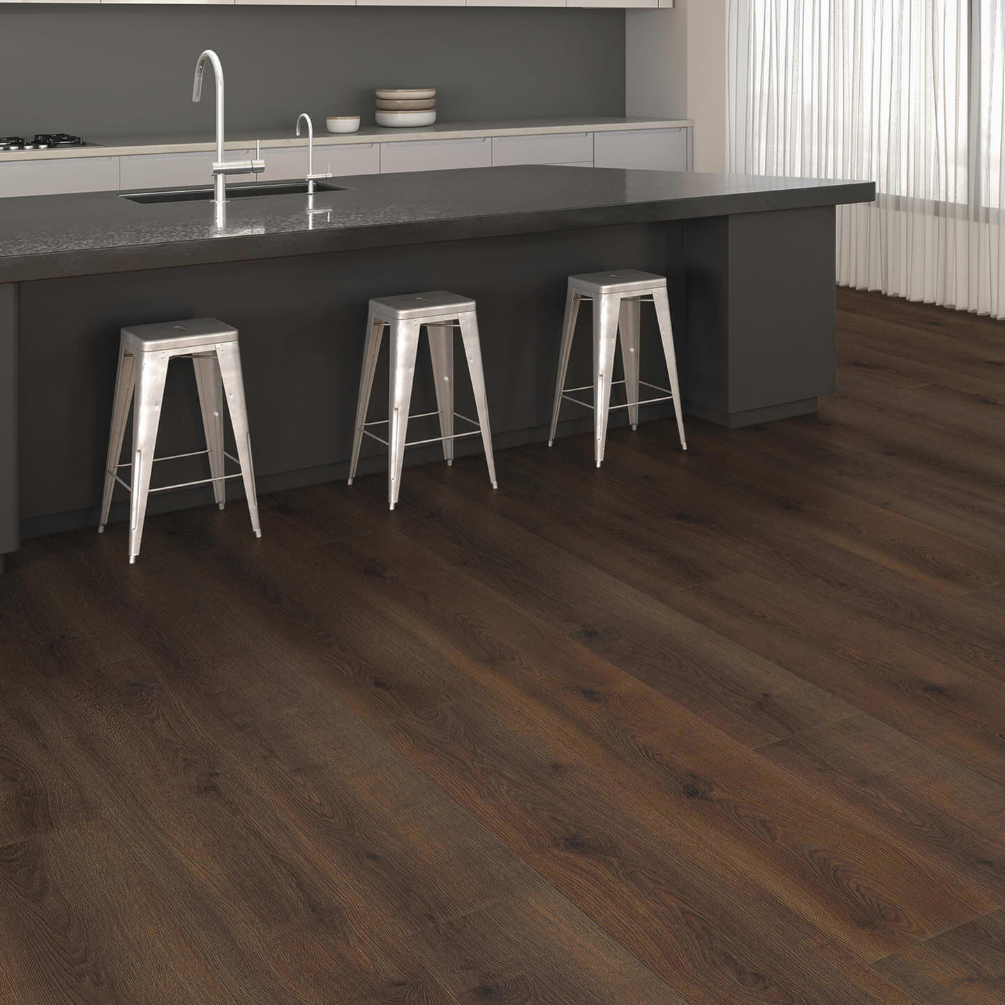 Изображение товара Ламинат Haro Tritty Aqua Gran Via Дуб Контура Дымчатый 33 класс толщина 8 мм с фаской 2.68 м², цена за упаковку