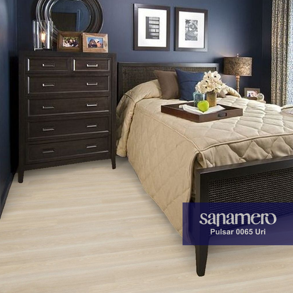 Изображение товара Ламинат Sanamero Pulsar 0065 Uri 8 мм 33 класс с фаской светло-бежевый 2.15 м²