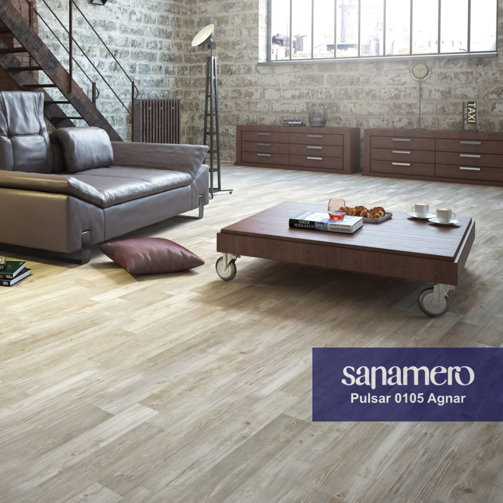Изображение товара Ламинат Sanamero Pulsar 0105 Agnar 8 мм с фаской 2.44 м² коричневый светлый