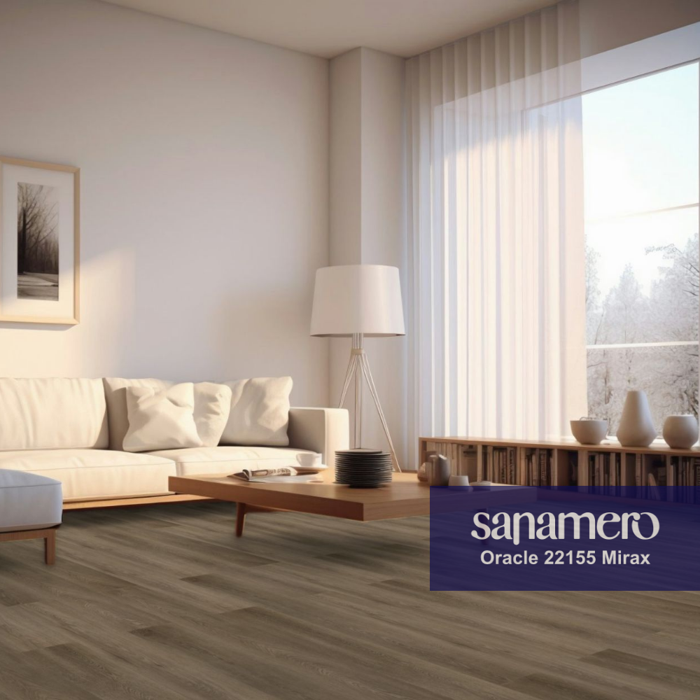 Изображение товара Ламинат Sanamero Oracle 22155 Mirax 12 мм с фаской 1.496 м² класс 33 коричневый