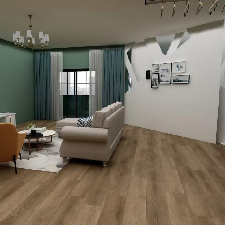 Изображение товара SPC плитка с подложкой Floorwood Genesis Дуб Данте 43 класс влагостойкая