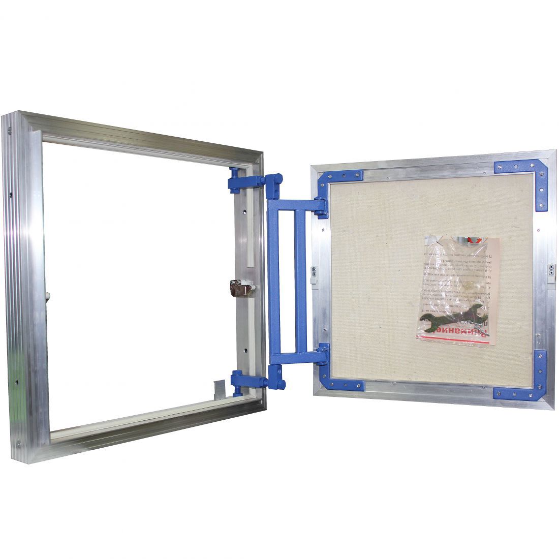 Изображение товара Люк ревизионный скрытый нажимной Люкер AL-KR металл 60x50 см