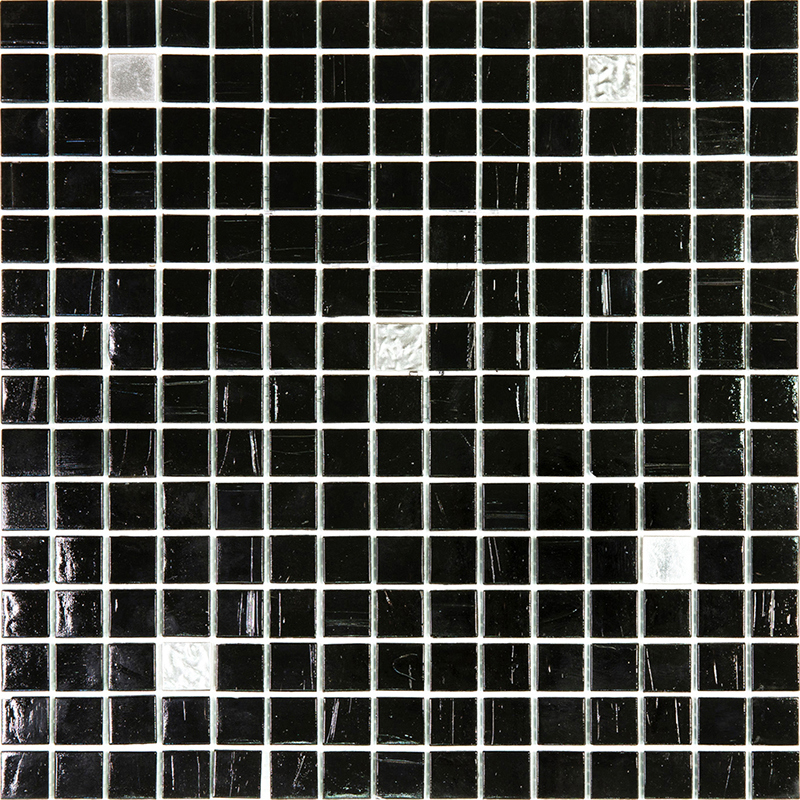 Изображение товара Мозаика Alma Смеси 20 мм MIX20-BK909-Jupiter-GMF стекло 32.7x32.7 см