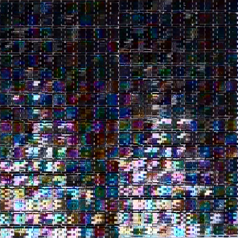 Изображение товара Мозаика Alma Flicker NB-BL572 стеклянная 15 мм для ванной и бассейна 29.5х29.5 см