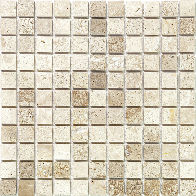 Изображение товара Мозаика травертин NATURAL Adriatica M090-25P 30.5x30.5 см для интерьера