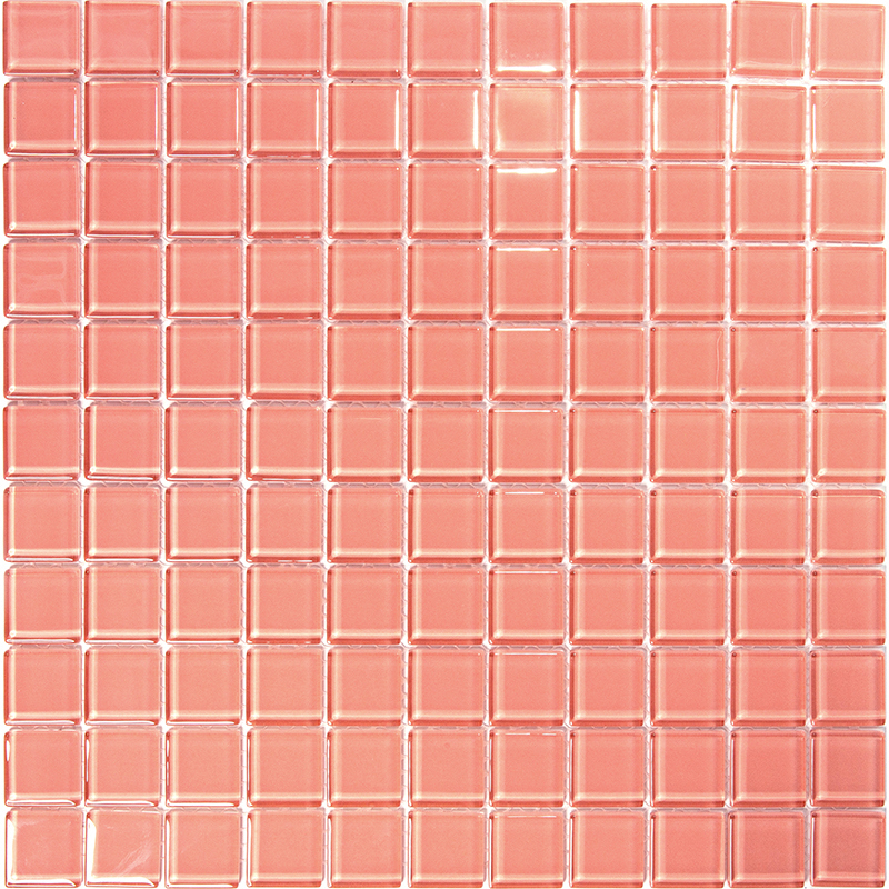 Изображение товара Мозаика стекло NATURAL A-114 30x30 см розовая для интерьера и бассейна