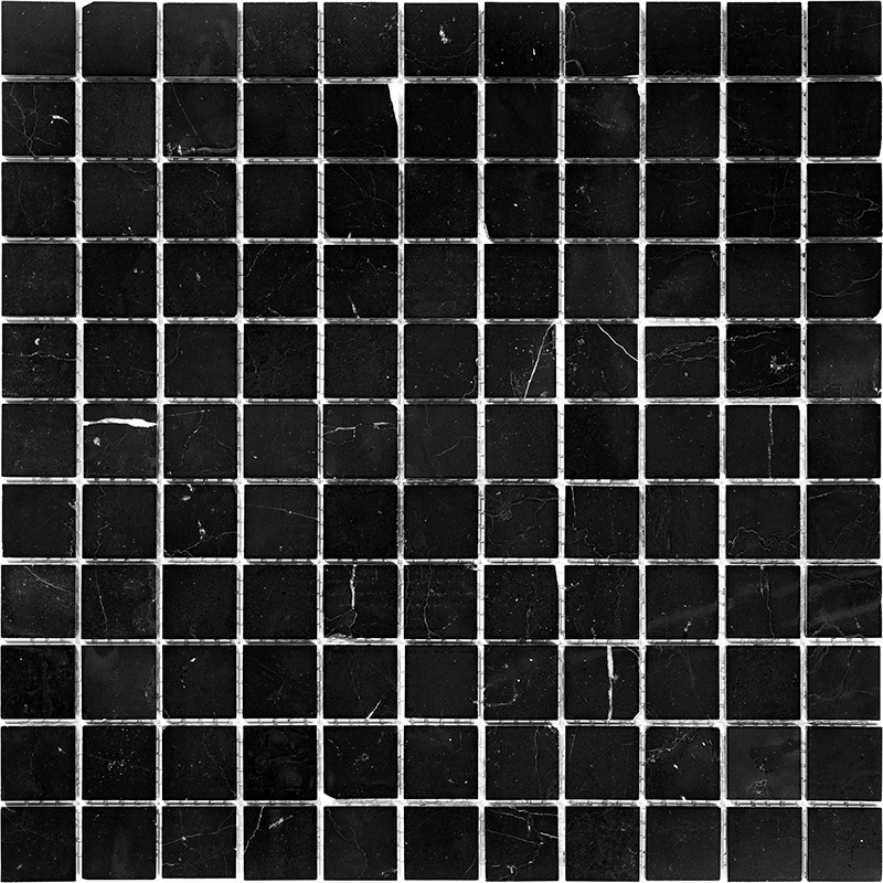 Изображение товара Мозаика Natural i-Tile 4M009-26P мрамор черный 30x30 см