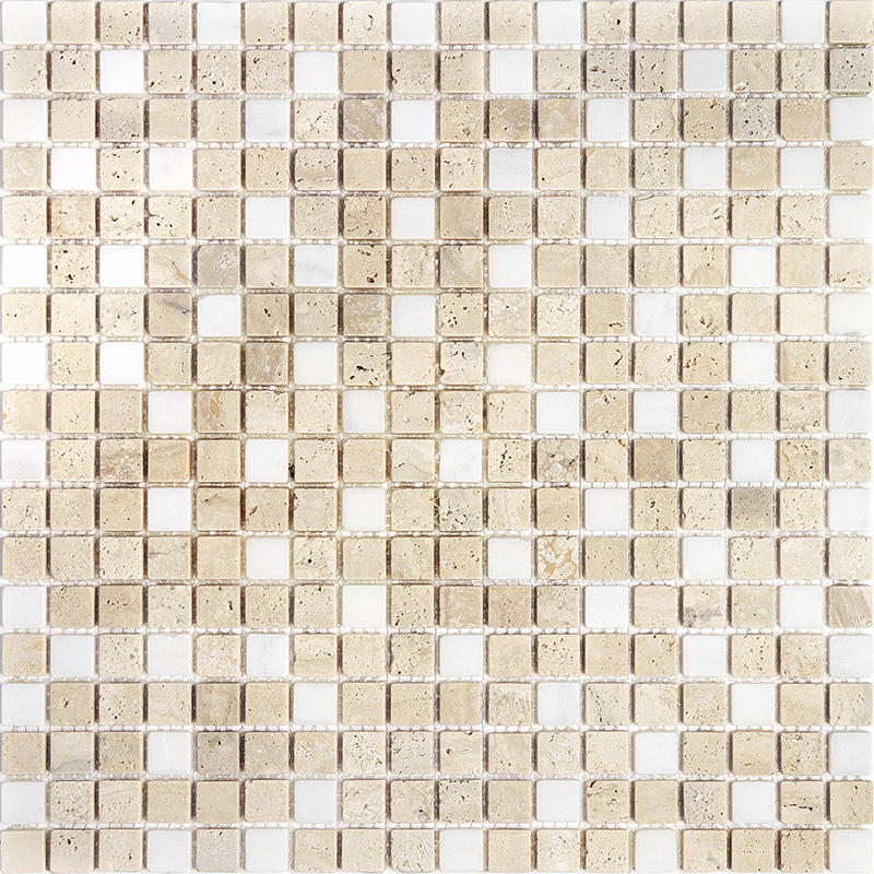 Изображение товара Мозаика Natural i-Tile 4MT-11-15T из натурального мрамора 29.8x29.8 см