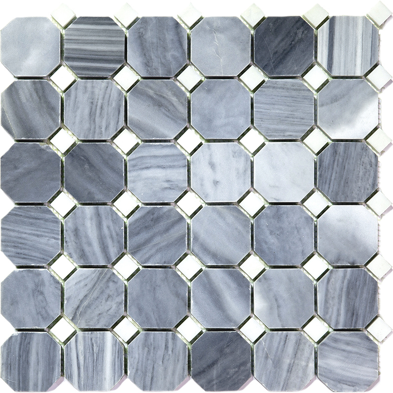 Изображение товара Мозаика Natural Octagon M033+M001-BP мрамор 30.5x30.5 см