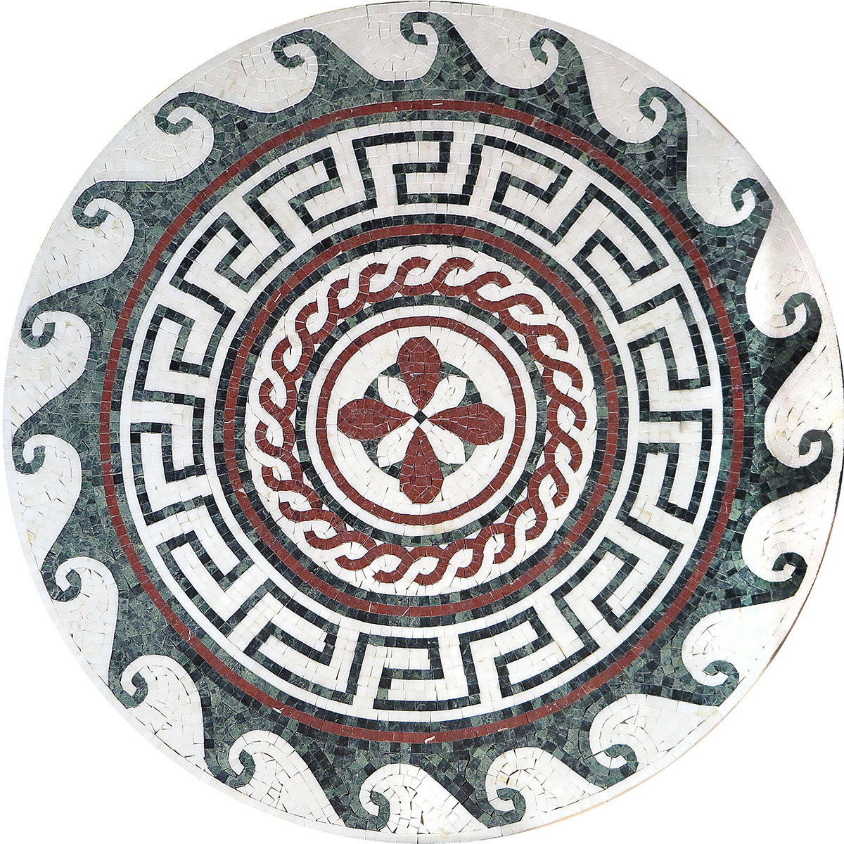 Изображение товара Мозаика Natural Мозаичные ковры и розоны PH-10_1 мрамор 100x100 см