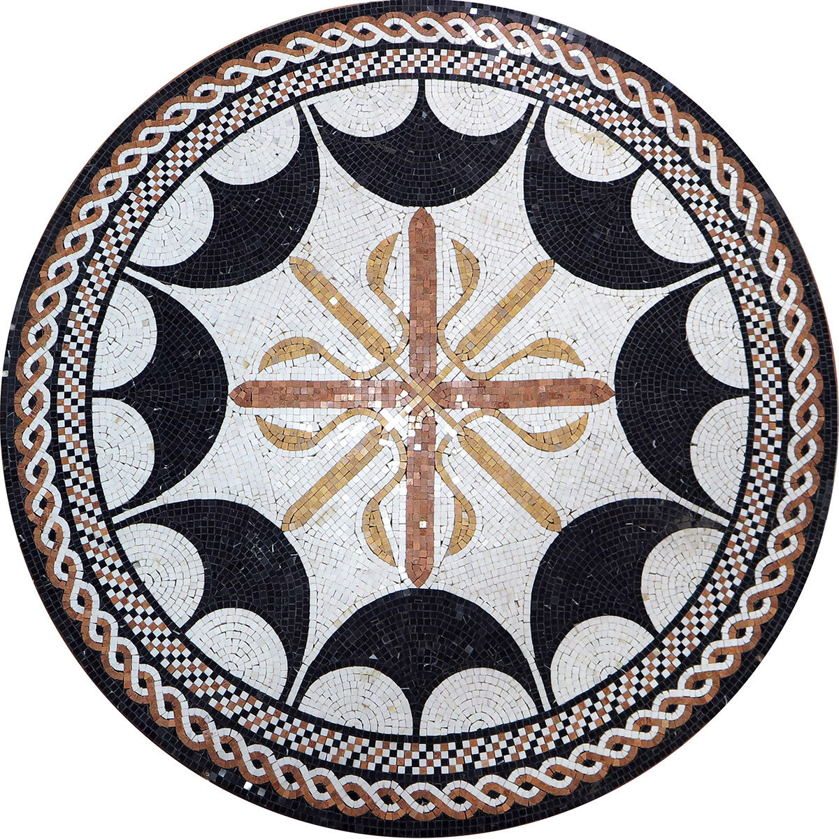 Изображение товара Мозаика NATURAL PH-11 из натурального мрамора 100x100 см для интерьера