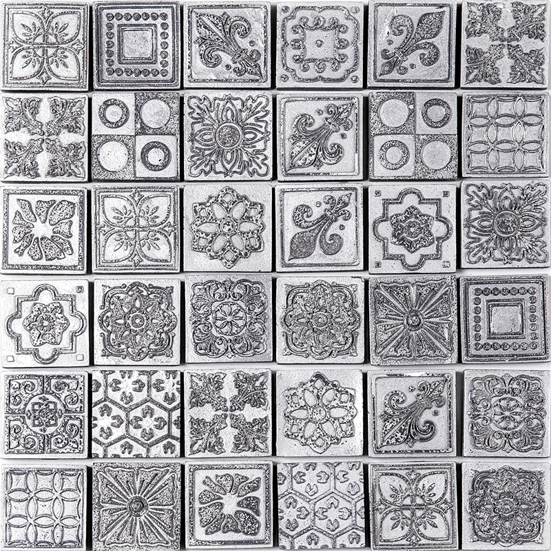 Изображение товара Мозаика Skalini Decos D-PLT3 30.5x30.5 см Мрамор Квадрат Глянцевая