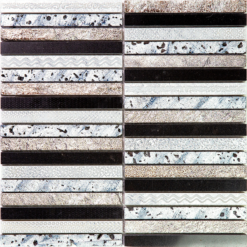 Изображение товара Мозаика Skalini Golden line GLN-3 мрамор 30x30 см глянцевая для интерьера