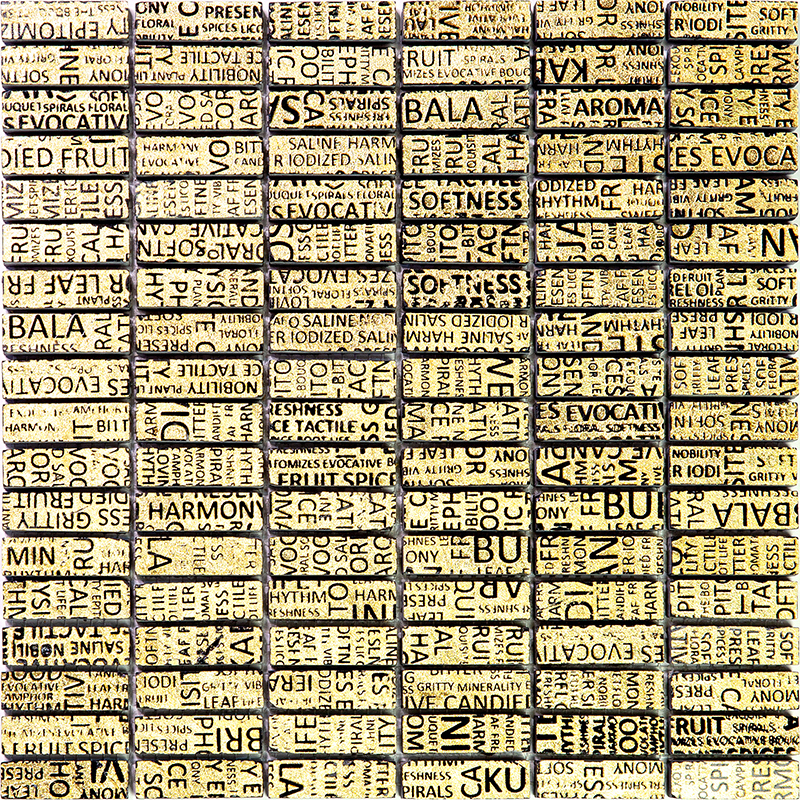 Изображение товара Мозаика Skalini Impress IMS-1 30x30 см мрамор жёлтый/золотой