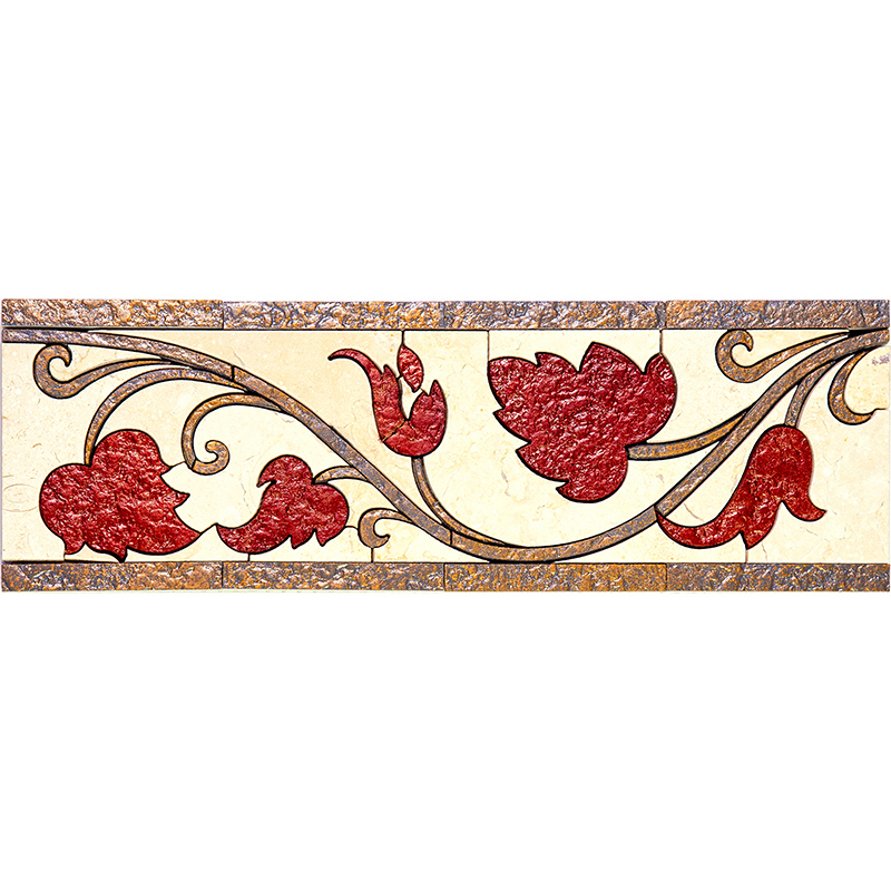 Изображение товара Мозаика Skalini бордюры из мрамора 30.5x10 см для кухонь и ванных комнат