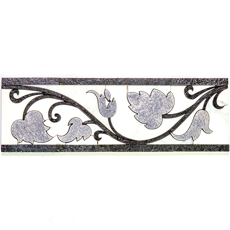 Изображение товара Мозаика Skalini Бордюры GR-6 мрамор 30.5x10 см для интерьера и отделки