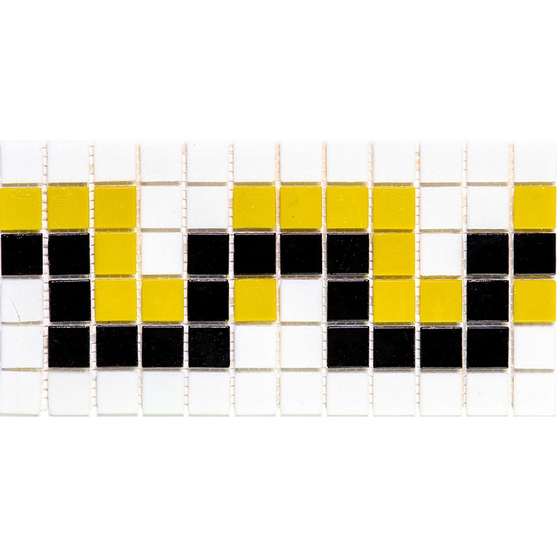 Изображение товара Мозаика Alma Стеклянные бордюры BE113 m стекло 26.2x13 см