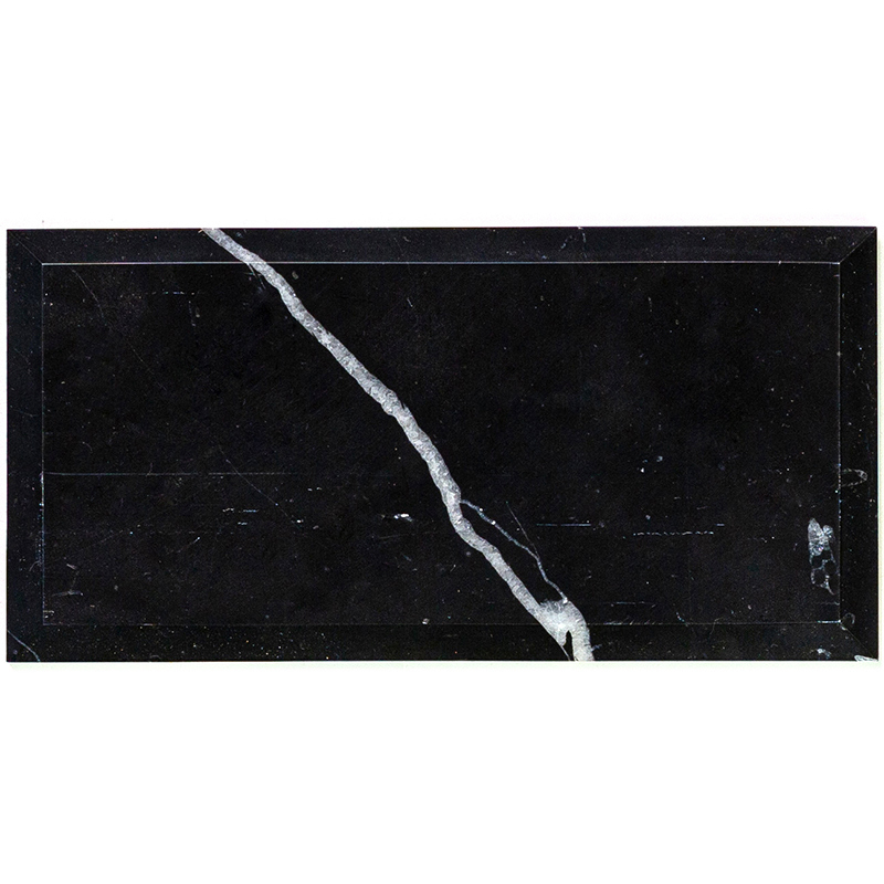 Изображение товара Мозаика из мрамора Natural Brik BRI-081 15x7.5 см глянцевая черная