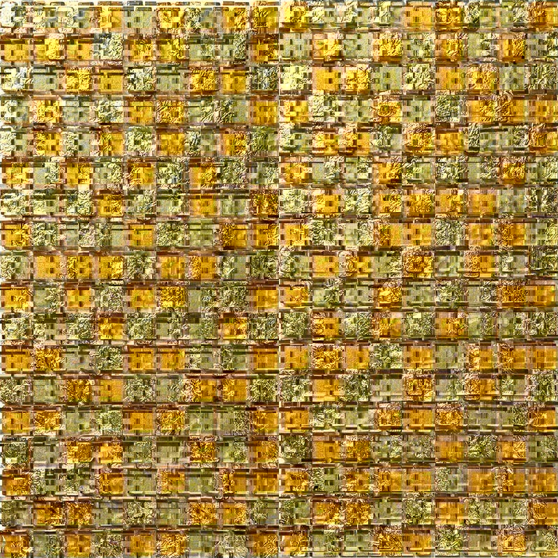 Изображение товара Мозаика Natural Inka BDA-1502 29.8x29.8 см золотистая глянцевая для кухни и ванной