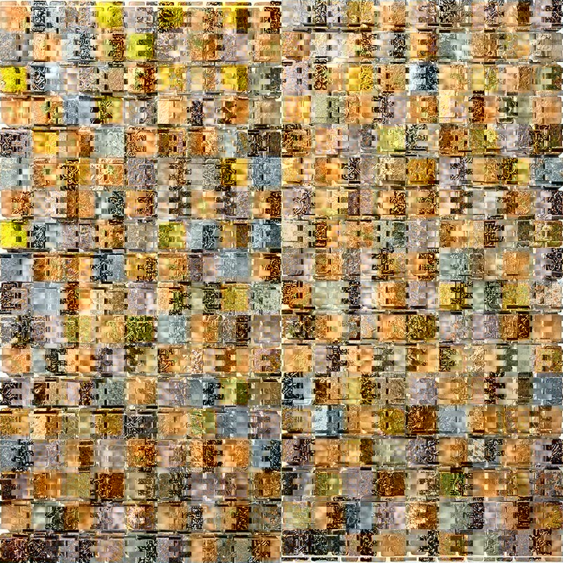 Изображение товара Мозаика Natural Inka BDA-1509 квадратная разноцветная 29.8x29.8 см глянцевая