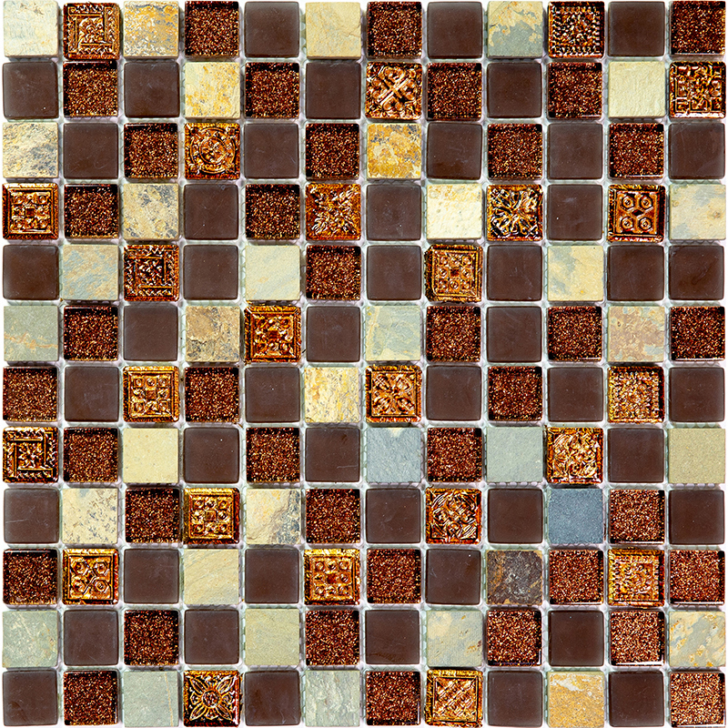 Изображение товара Мозаика Natural Inka BDA-2320 29.8x29.8 см коричневая