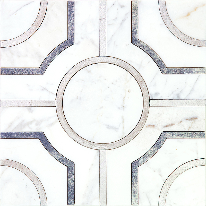 Изображение товара Мозаика Skalini Alcamo ACM- W -2_2 мрамор 30.5x30.5 см