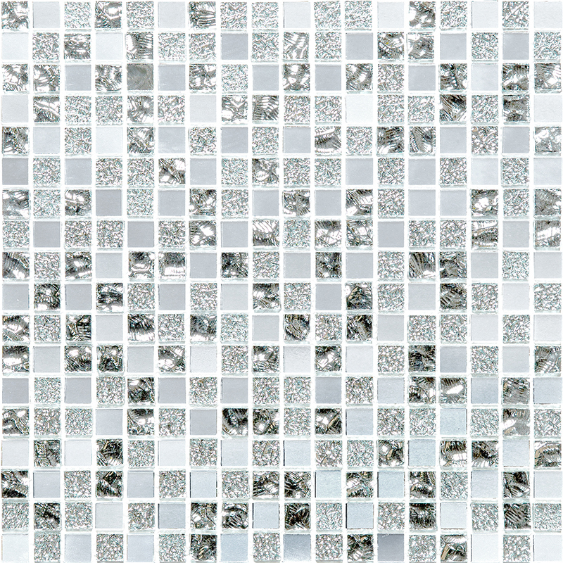 Изображение товара Мозаика стеклянная Natural Mirror QM-1542 29.8x29.8 см с зеркальным эффектом