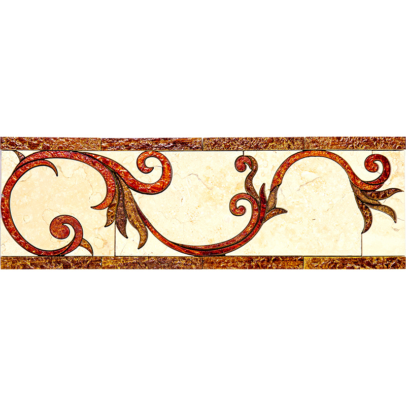 Изображение товара Мозаика Skalini RM-4 из мрамора 30.5x10 см премиальное покрытие для интерьера