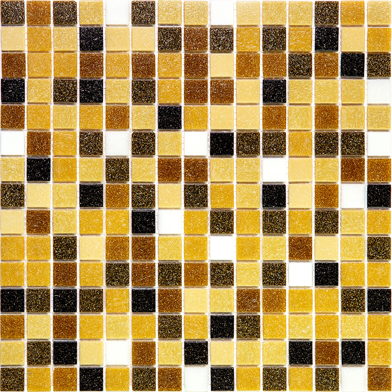 Изображение товара Мозаика Alma Растяжки цветов 20мм Sonora-m-MIX-6 стекло для бассейнов и помещений