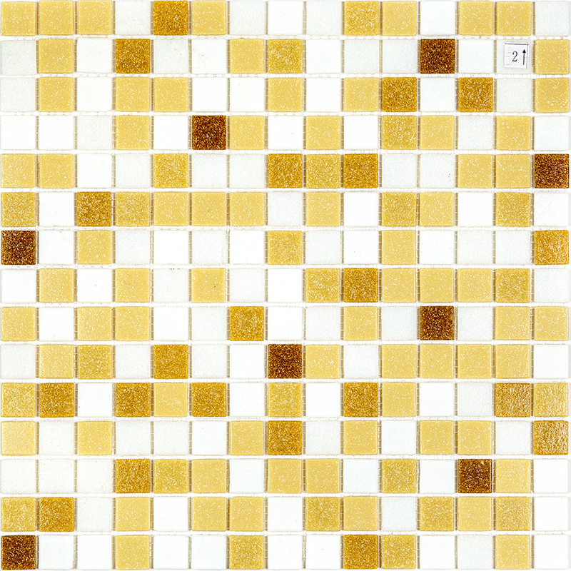 Изображение товара Мозаика Alma Растяжки цветов 20 мм Sonora-m-MIX-2 стекло квадрат 32.7x32.7 см