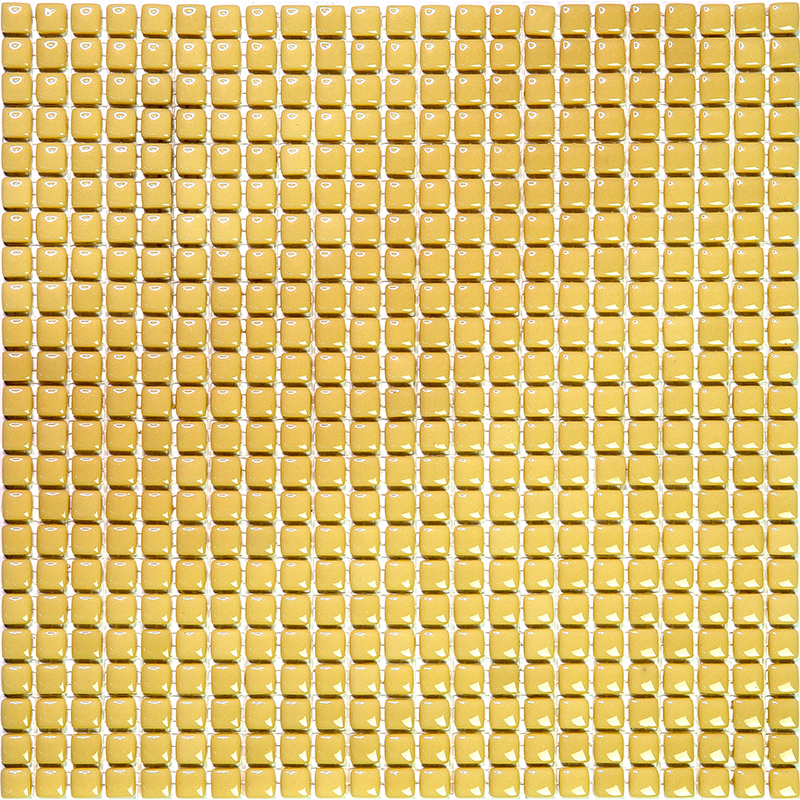 Изображение товара Мозайка стеклянная Natural Flex W-36 31.5x31.5см желтая золотая