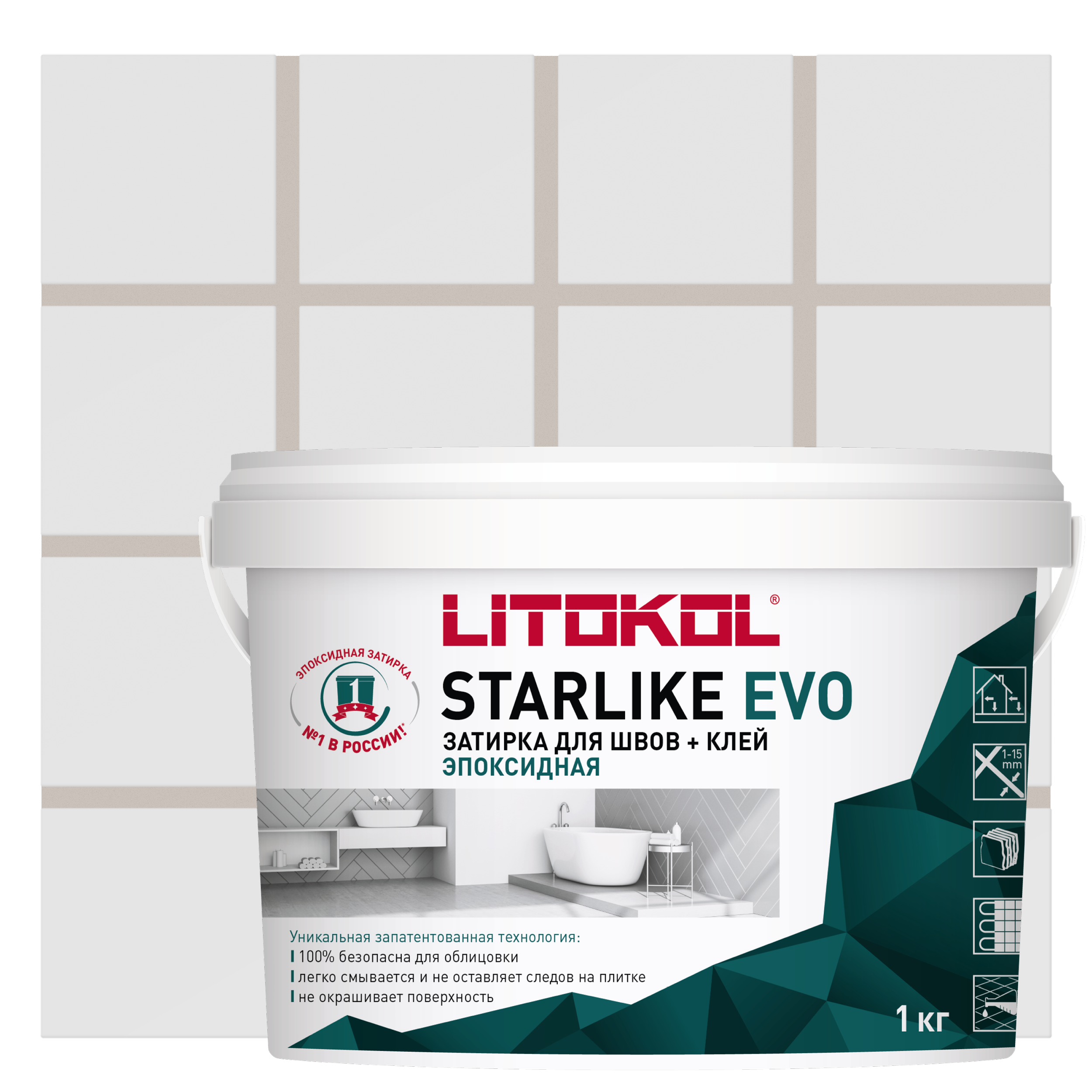 Изображение товара Эпоксидная затирка Litokol Starlike Evo S.202 бежевый 1 кг