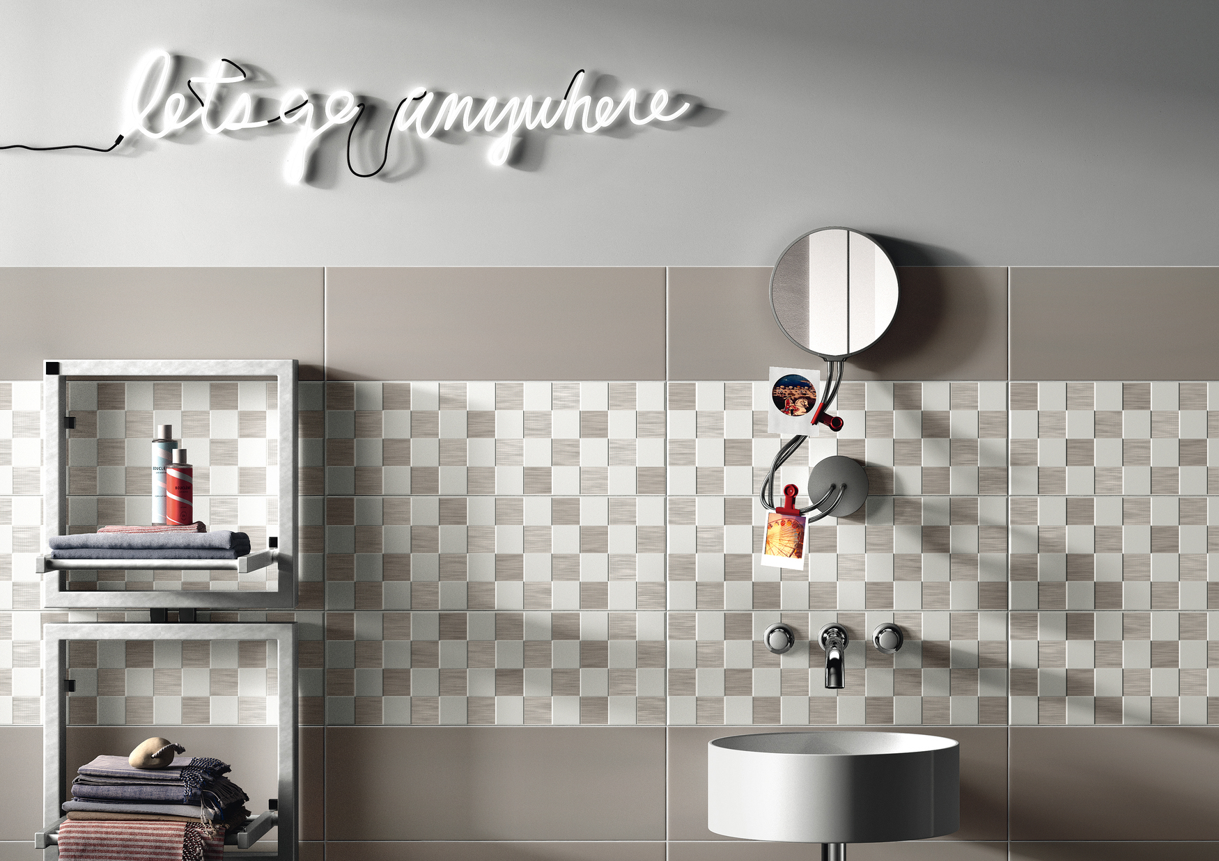 Изображение товара Керамическая плитка LDECOR PLAY 26TO 20x60 гладкая матовая в цвете экрю