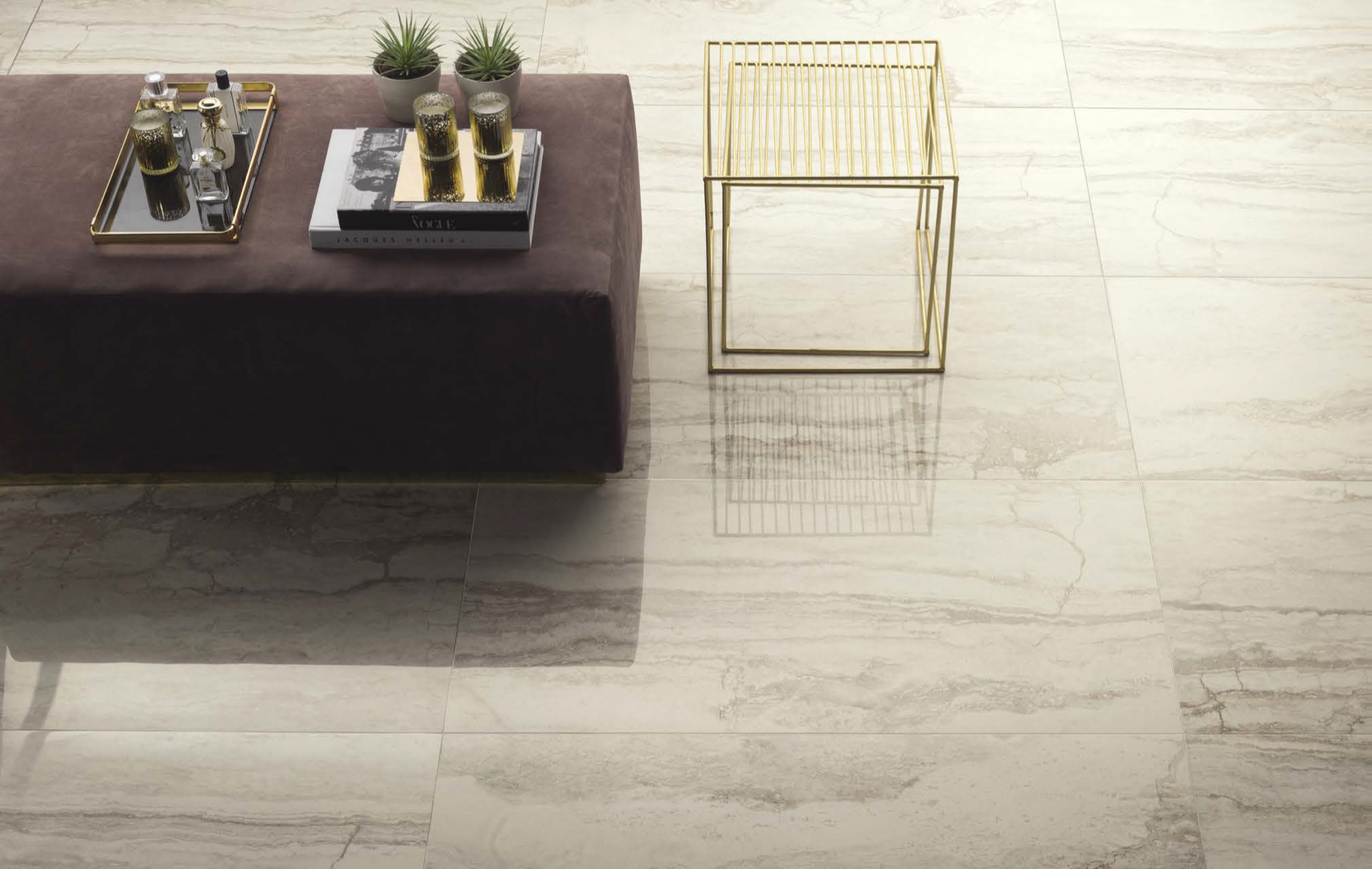 Изображение товара Керамогранит LAPARET OROBIANCO12A LP 60x120 в бежевом оттенке Лаппатированный