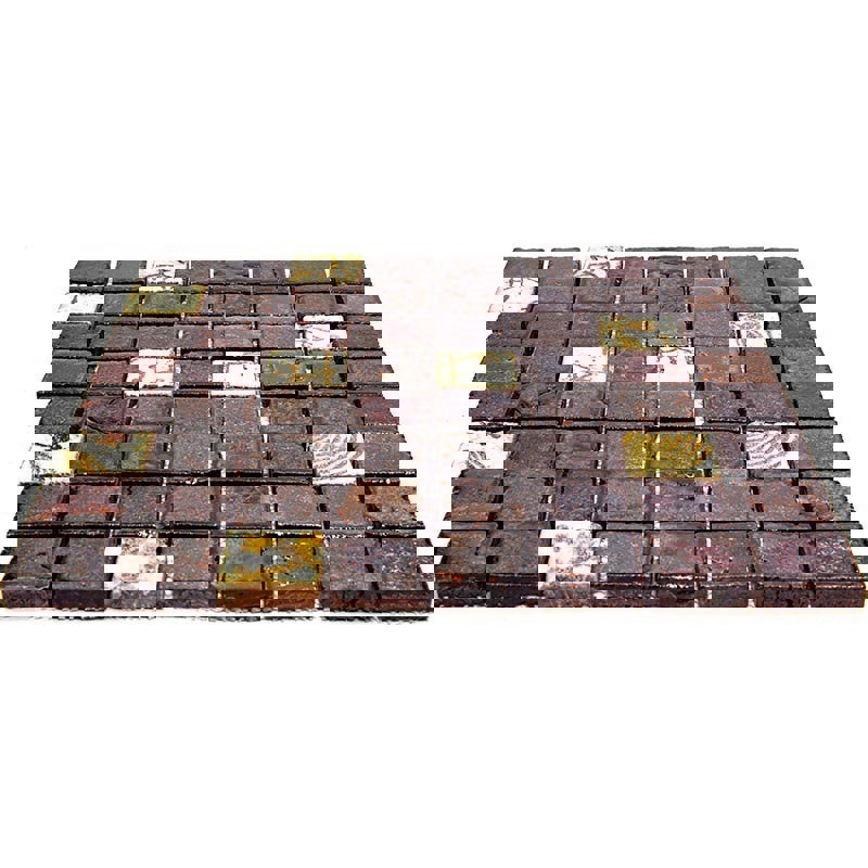 Изображение товара Керамическая мозаика Gaudi Vint-12(3) 28x28 коричневая