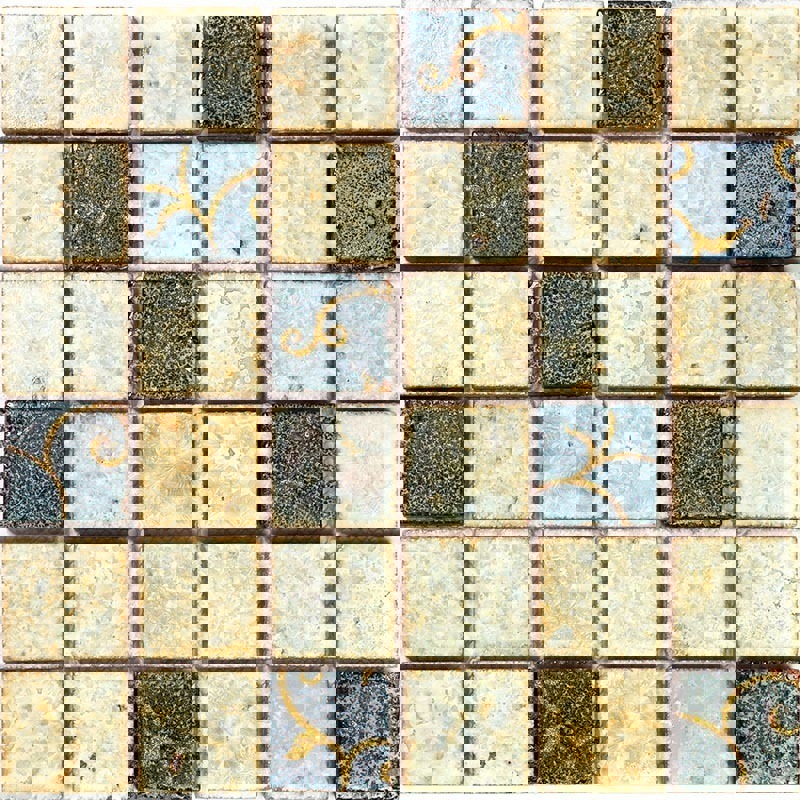 Изображение товара Керамическая мозаика Gaudi Vint-27(4) 28.4x28.4 разноцветная для кухни ванной и бассейна