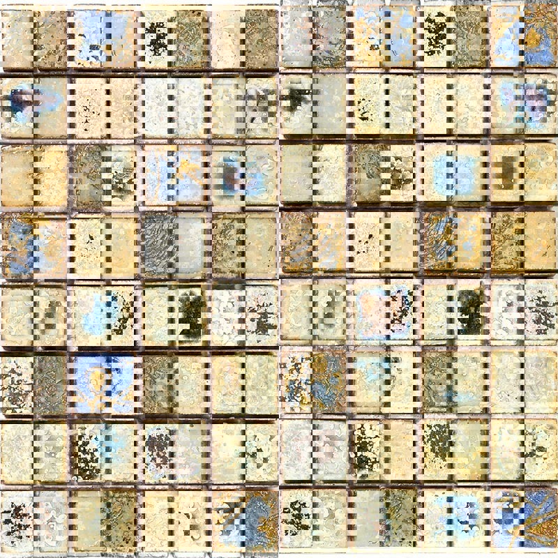 Изображение товара Керамическая мозаика Gaudi Vint-7(3) 28x28 бежевый глянец для стен и бассейна