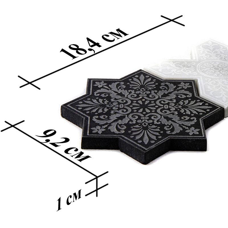 Изображение товара Мозаика Skalini PNT-(BLACK-WHITE) 9.2x18.4 Разноцветная