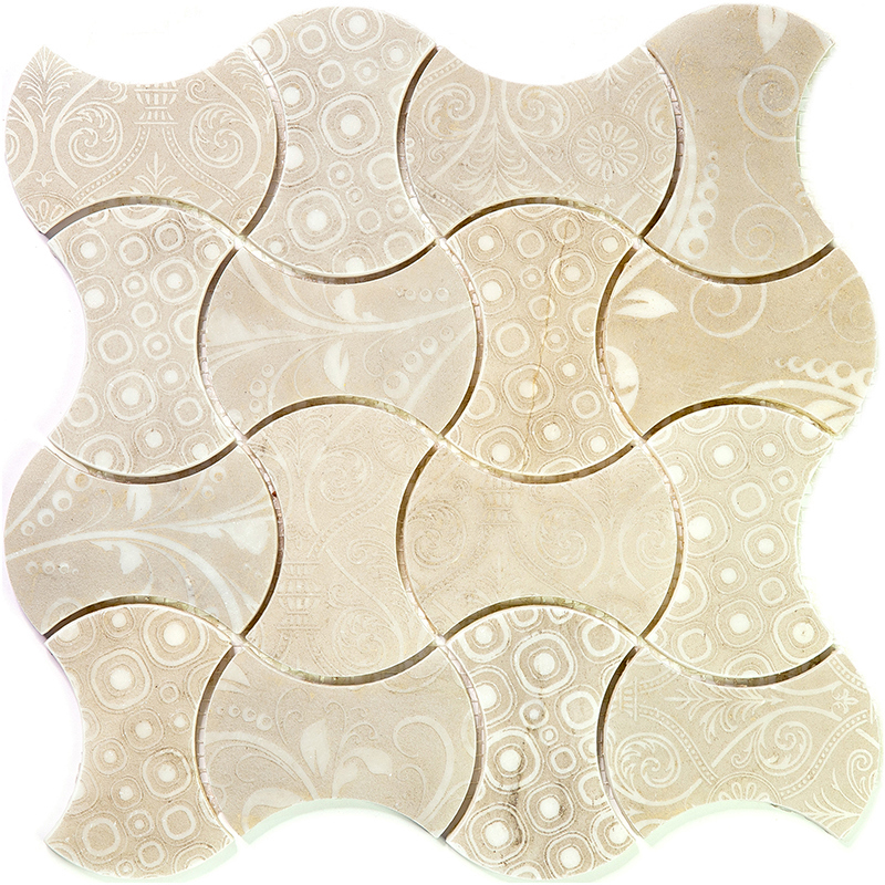 Изображение товара Мозаика Skalini TRN-5 28.5x28.5 бежевого цвета