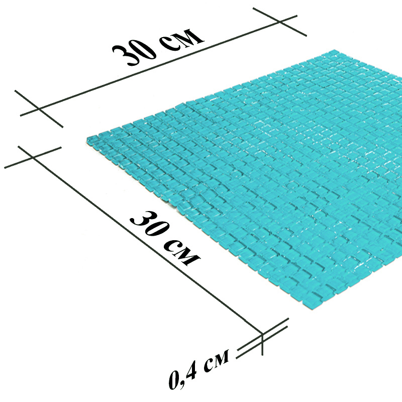 Изображение товара Мозаика Vidromar VPC-103-Blue-Marine 30x30 синяя стеклянная