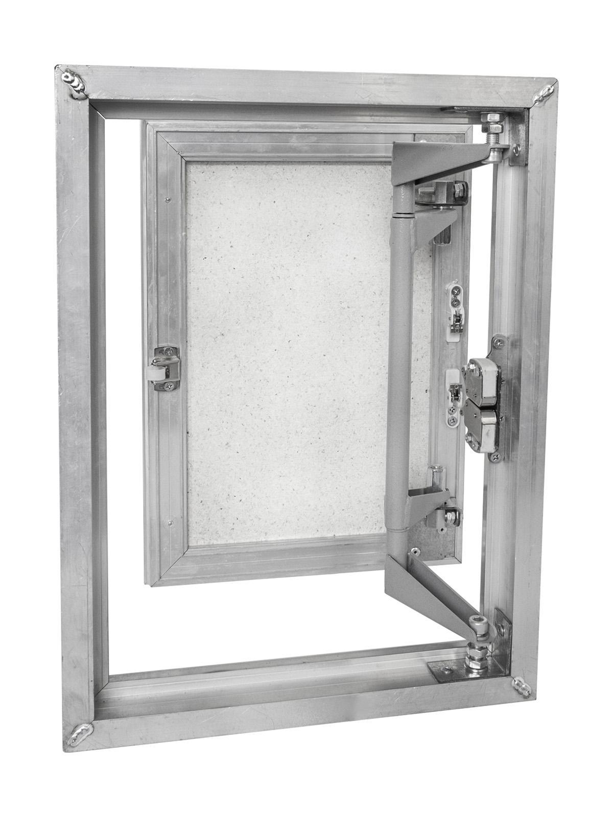 Изображение товара Люк ревизионный скрытый нажимной Эвент ГК алюминий 20x50 см Россия