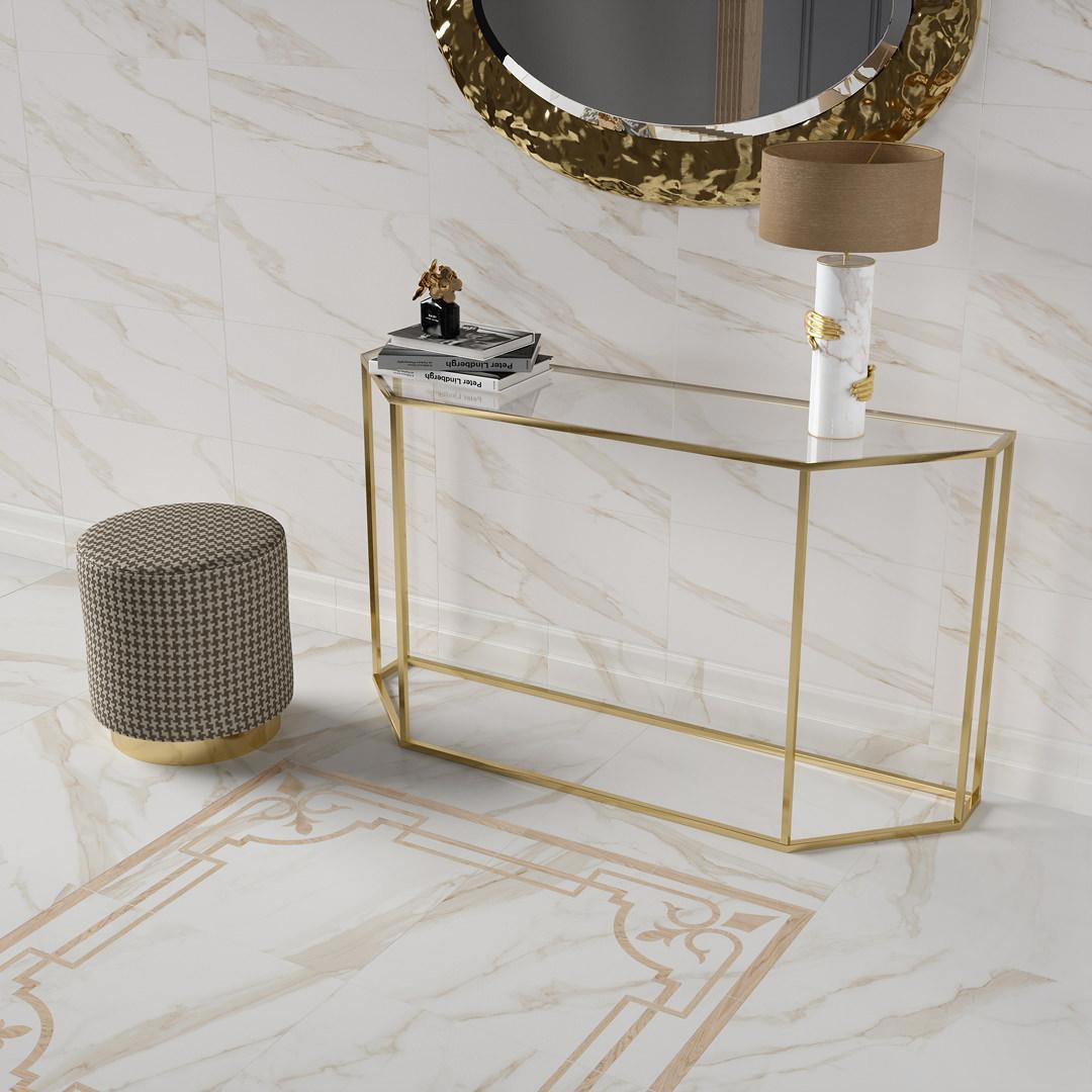 Изображение товара Керамический гранит KERAMA MARAZZI Карелли бежевый светлый лаппатированный 60x60см, цена за упаковку