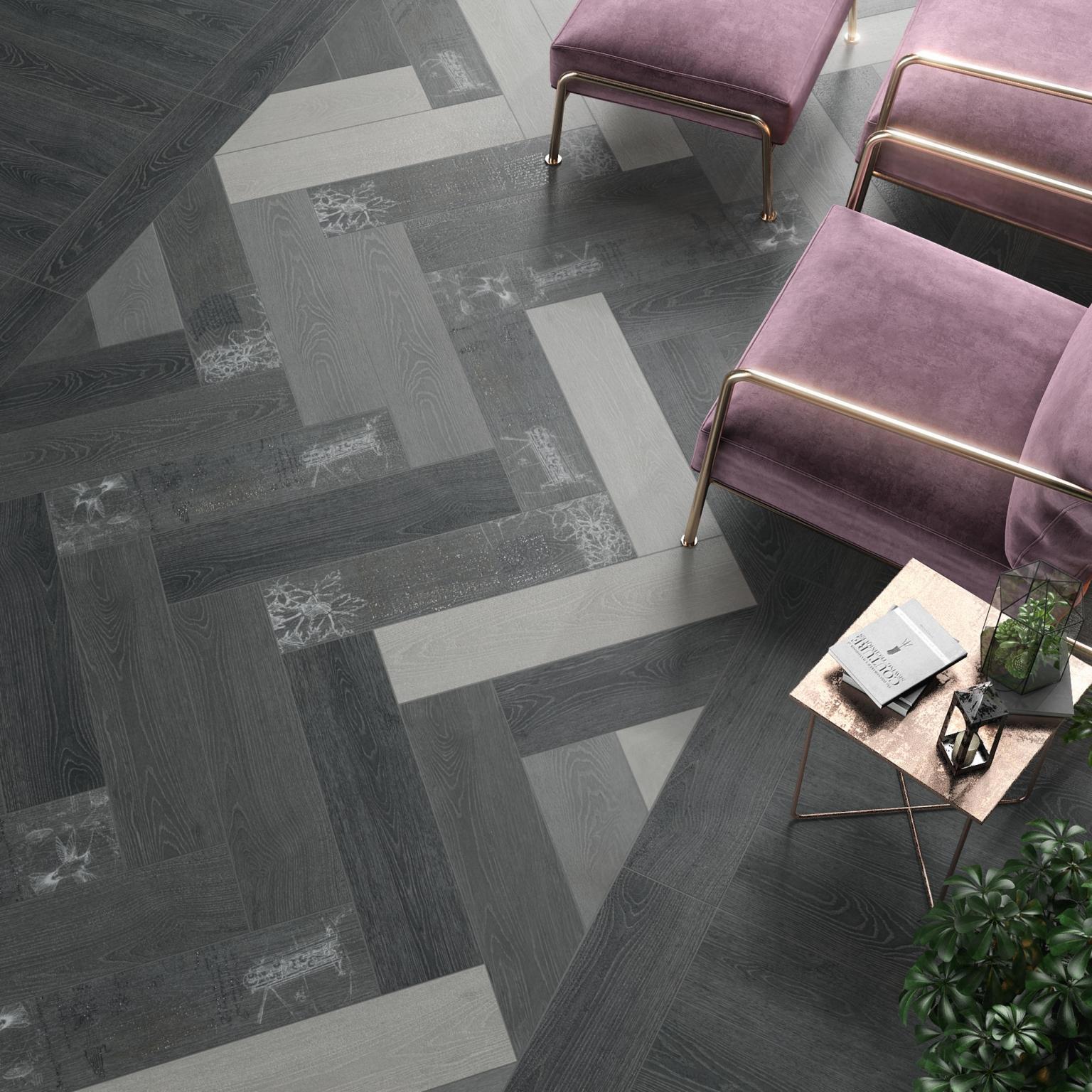 Изображение товара Керамогранит КЕРАНА МАРАЦЦИ Абете чёрный 20x80 см, густой и стильный облицовочный материал