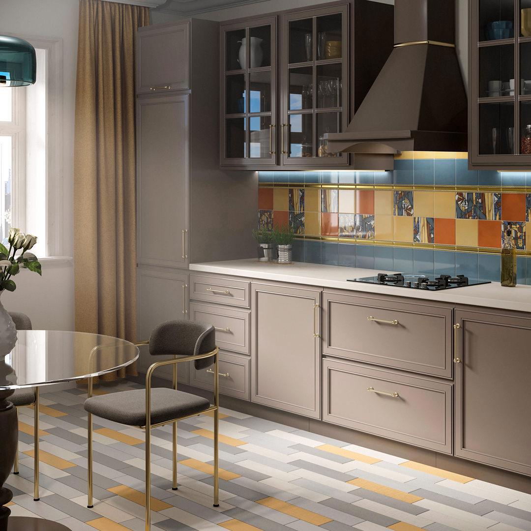 Изображение товара Керамическая плитка Kerama Marazzi Витраж 17064 15x15 см желтая для стен