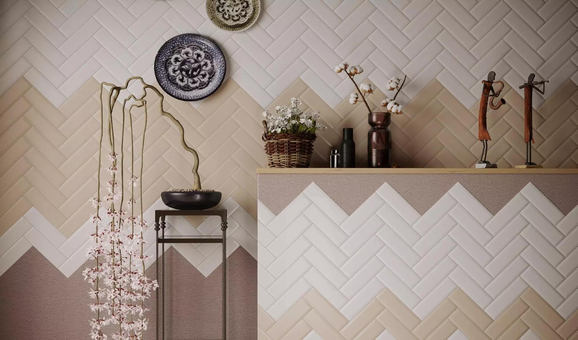 Изображение товара Керамическая плитка Kerama Marazzi Гамма 9001 28.5x8.5см белая для стен