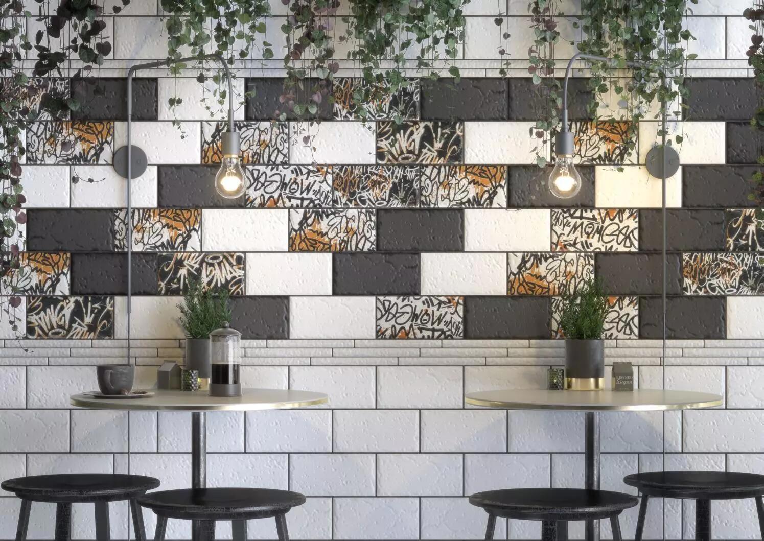 Изображение товара Плитка Kerama Marazzi Граффити 19061 20x9.9 см черная